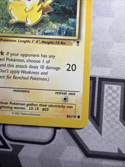 Pokemon Pikachu TCG Legendary Collection Card 86/110 Regular Common - Image 4
