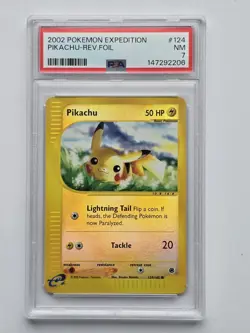 Pokemon Pikachu 124/165 - Rev Foil - PSA 7 - Image 1