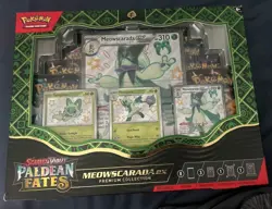 Pokemon TCG Scarlet & Violet Paldean Fates Meowscarada ex Premium Box Collection - Image 1