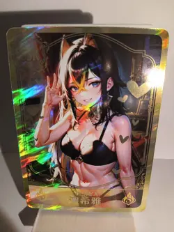 DEHYA GENSHIN IMPACT SSR Holographic Custom Art Goddess Story Anime Card - Image 1