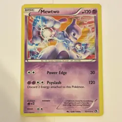Pokemon Mewtwo 53/113 Legendary Treasures Holo Rare Basic 120 HP Psyslash - Image 1