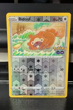 Bidoof (Peelable Ditto) 059/078 Pokemon GO Reverse Holo - Image 1