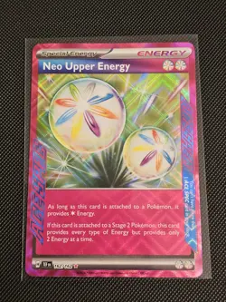 Neo Upper Energy 162/162SV05: Temporal Forces Ace Spec Holo Pokemon TCG - Image 3