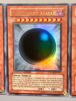 yugioh 3X THE WICKED AVATAR JUMP-EN017 Ultra Limited Edition Near Mint play set - Image 5