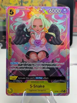 One Piece Card Game 🏴‍☠OP08-112 S-Snake SR NM Alt Art Foil ENGLISH - Image 1