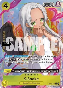 S-Snake (Alternate Art) [OP13 - OP13-114] - NM [Foil] TCG One Piece - Image 1