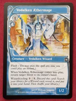 Magic The Gathering FUTURE SIGHT VEDALKEN AETHERMAGE blue card MTG - Image 1