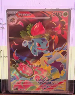 Pokemon TCG Ivysaur Holo Illustration Rare Card 134/132 Nm/Mint - Image 1