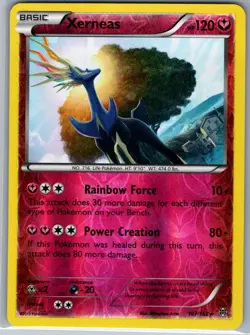 Xerneas 107/162 Reverse Holo XY - BREAKthrough - Pokemon Card - NM - Image 1