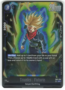 Trunks : Future FB01-050 SR Dragon Ball Super Card - Image 2