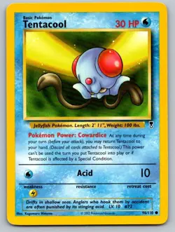 Tentacool 96/110 Common Legendary Collection Pokemon Near Mint - Image 1