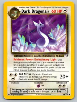 Dark Dragonair 38/110 Uncommon Legendary Collection Pokemon Lightly Played - Image 1