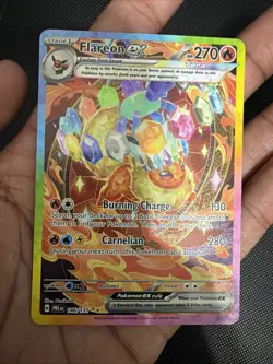 Pokemon TCG Flareon ex 146/131 SV Prismatic Evolutions SIR Holo Eng HP270 - Image 2