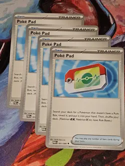 4x Poke Pad 81/88 Trainer Common Pokepad Pokemon TCG Perfect Order Playset - Image 1
