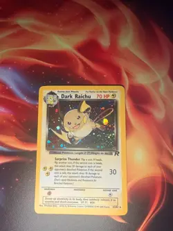 Pokemon Dark Raichu Holo 83/82 Team Rocket Secret Rare Vintage - Image 1