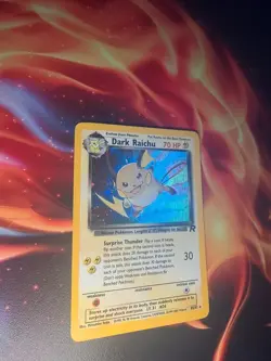 Pokemon Dark Raichu Holo 83/82 Team Rocket Secret Rare Vintage - Image 2