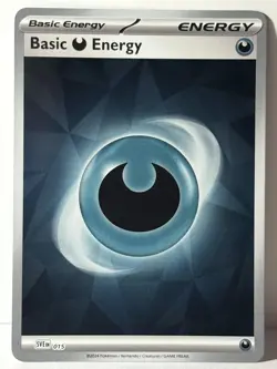 Basic Darkness Energy Cracked Ice Holo 015 Scarlet & Violet NM Pokemon Fast Ship - Image 1