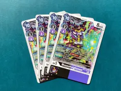 MusouKnightmon BT11-071 Playset Dimensional Phase Digimon Card Game x4 - Image 1