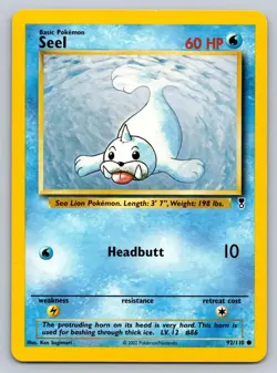 Seel 92/110 Common Legendary Collection Pokemon Lightly Played - Image 1