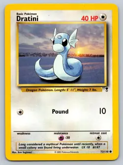 Dratini 72/110 Common Legendary Collection Pokemon Lightly Played - Image 1