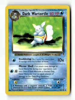 Dark Wartortle 39/110 Uncommon Legendary Collection Pokemon Lightly Played - Image 1