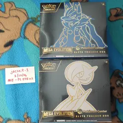 Pokemon Center Mega Evolution Elite Trainer Box Lot of 2 Lucario & Gardevoir - Image 1