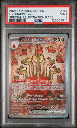 2024 POKEMON SCR EN-STELLAR CROWN #167 HYDRAPPLE ex PSA MINT 9 - Image 1