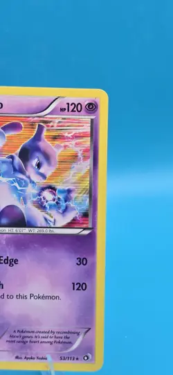Pokemon Mewtwo 53/113 Legendary Treasures Holo Rare 120HP Power Edge 30 - Image 3