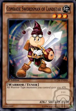 Comrade Swordsman of Landstar LCJW-EN048 Joey's World Yu-Gi-Oh 1st Edition LP - Image 2