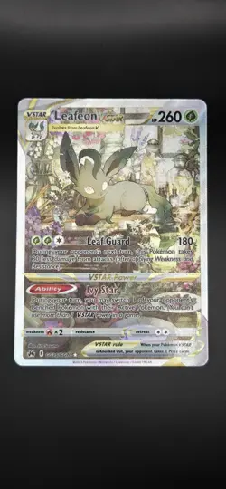 Leafeon VSTAR Crown Zenith: Galarian Gallery Ultra Rare Card #GG35/GG70 - Image 1