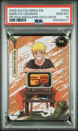 PSA GEM MT 10 - KAYOU NARUTO SMRITI COLLECTIBLE CARD NRSA-CHAPTER JIN ENGLISH - Image 1