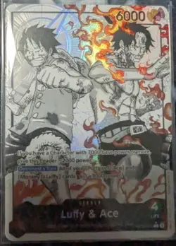ST30-001 Luffy & Ace leader Alt Art (Parallel) One Piece Card Game ENGLISH Deck - Image 1