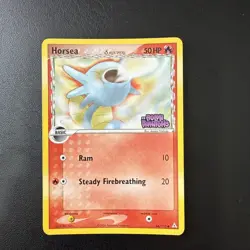 MP Horsea 66/110 Reverse Holo EX Holon Phantoms Stamp Pokemon Card - Image 1