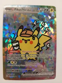 Derpy Pokemon Fan Made Holo Display Cards - Derpy DETECTIVE PIKACHU EX - Image 1