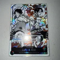 ST30-001 Luffy & Ace leader Alt Art (Parallel) One Piece Card Game ENGLISH Deck - Image 1