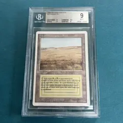 BGS 9 MAGIC THE GATHERING 1994 REVISED SAVANNAH DUAL LAND MTG CARD - Image 1