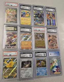 Graded Ultra Rare Pokemon Card Lot (12) - Gardevoir Gem Mint, Pikachu Promo! - Image 1