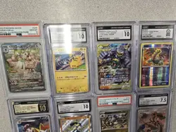 Graded Ultra Rare Pokemon Card Lot (12) - Gardevoir Gem Mint, Pikachu Promo! - Image 3