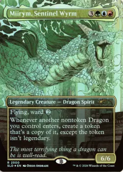 Miirym, Sentinel Wyrm FOIL 2500 SLD Secret Lair Drop Series NM - Image 1