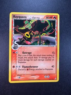 2006 Pokemon Rayquaza Delta Species Holon Phantoms 26/110 Non-Holo Regular - Image 1