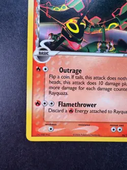 2006 Pokemon Rayquaza Delta Species Holon Phantoms 26/110 Non-Holo Regular - Image 4