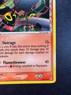 2006 Pokemon Rayquaza Delta Species Holon Phantoms 26/110 Non-Holo Regular - Image 5
