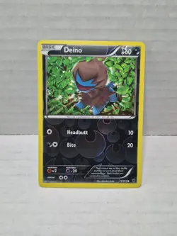 Pokemon - Deino - 77/101 - Common - Reverse Holo - BW - Noble Victories NM - Image 1
