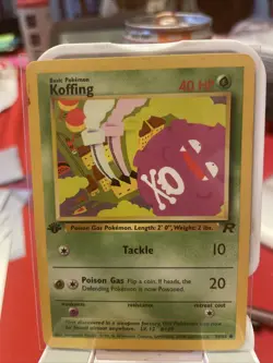 Koffing 58/82 - 1st Edition Team Rocket - WOTC - Pokemon TCG - LP - Image 1