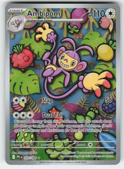 Ambipom 107/094 Illustration Rare Phantasmal Flames Pokemon Near Mint - Image 1