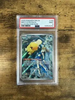 PSA 9 Misty’s Psyduck Destined Rivals 193/182 Pokemon TCG English - Image 1