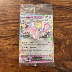 Pokemon Espeon EX 034/131 Prismatic Evolutions Stamp Promo Sealed - Image 1