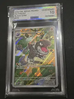 2026 POKEMON PERFECT ORDER ETB PROMO #070 TYRUNT AGS 10 LEGENDARY - Image 1