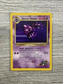 Sabrina's Haunter 058/132 Unlimited Uncommon Gym Heroes Pokemon TCG - LP - Image 1