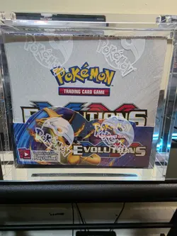 Pokemon XY Evolutions Booster Box – Factory Sealed + Acrylic Display Case - Image 1